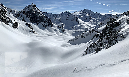 Skiing touring Verbier Switzerland