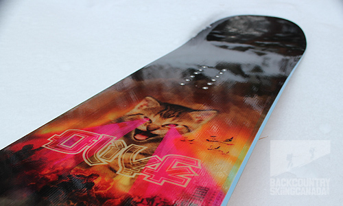 Olive Murder Laser Kitten Snowboard