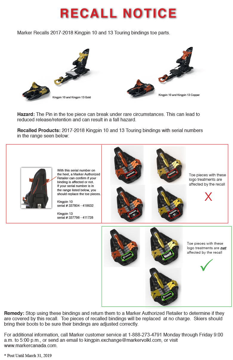 Marker-Kingpin-Recall