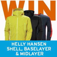WIN a Helly Hansen Baselayer Midlayer and Shell Jacket