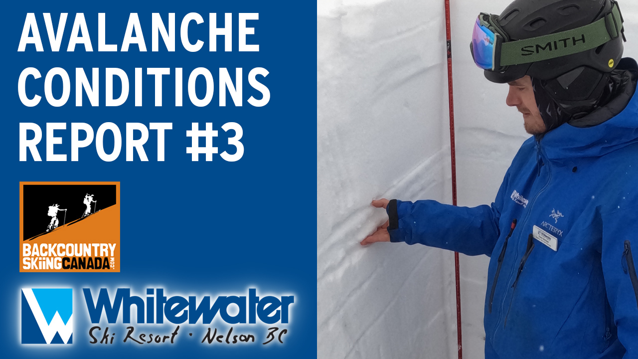 Avalanche Conditions Report Video #3