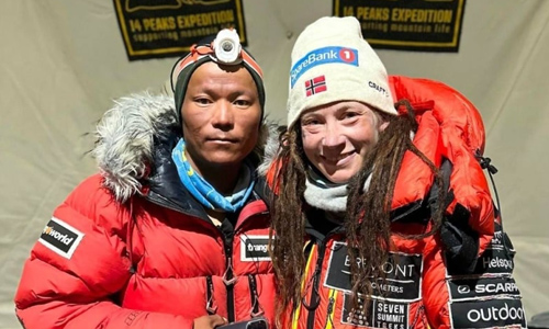 Kristin Harila And Tenjin Sherpa