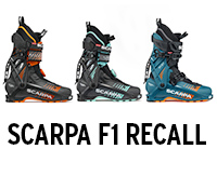 Scarpa Recalls F1 Ski Boots Due to Fall Hazard