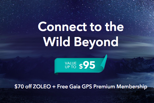 $70 OFF ZOLEO Plus Free Gaia GPS Premium Membership