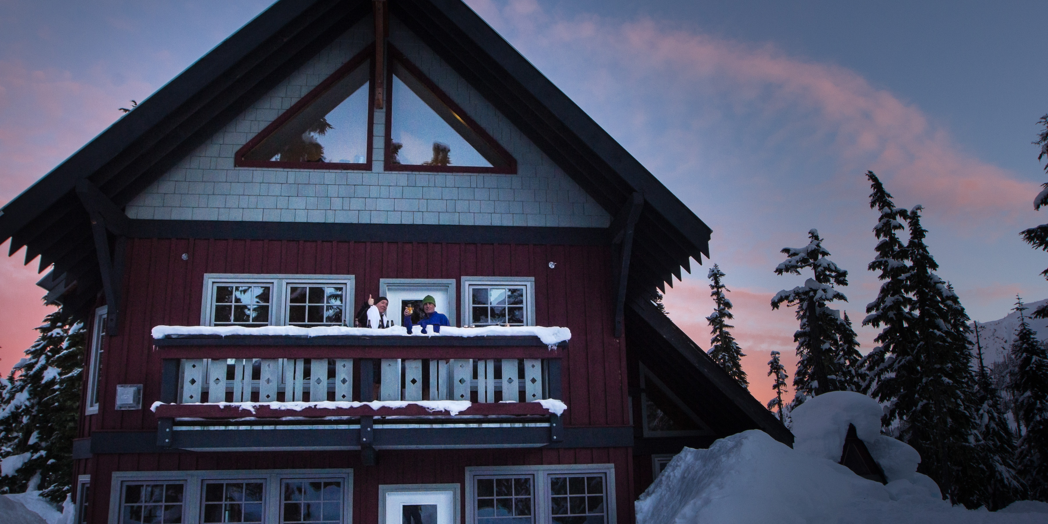 Sunset on the Solitude Suit Balcony at Journeyman Lodge